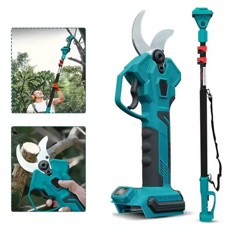 Foarfeca de Gradina , 48V, 2 Acumulatori, Brat Telescopic 2m, Unghi Reglabil de Taiere-07