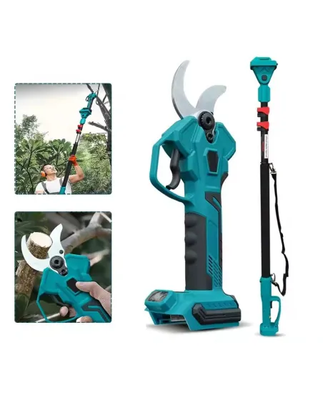 Foarfeca de Gradina , 48V, 2 Acumulatori, Brat Telescopic 2m, Unghi Reglabil de Taiere-07