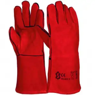 Manusi de protectie sudura culoare rosu 2