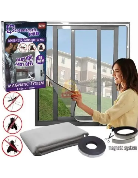 Plasa magnetica antiinsecte, 150 x 180 cm