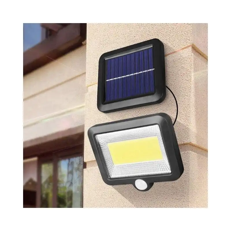 Set 3 x proiector cu incarcare solara, 100 x LED COB