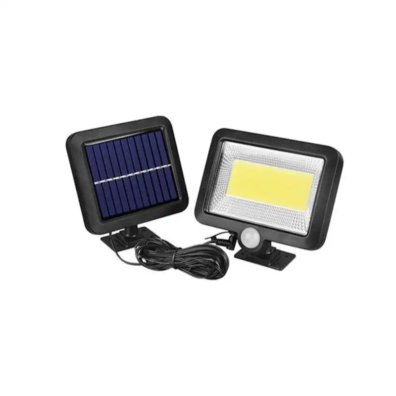 Set 3 x proiector cu incarcare solara, 100 x LED COB