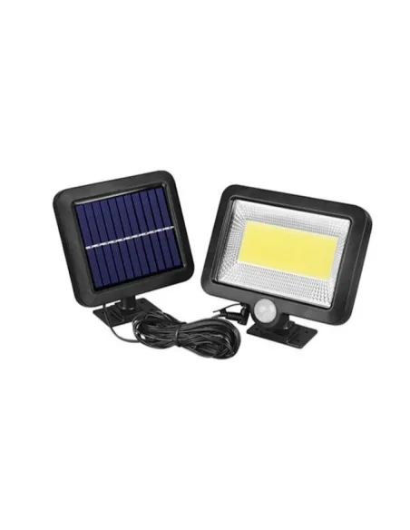 Set 3 x proiector cu incarcare solara, 100 x LED COB