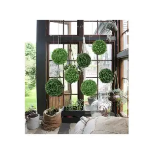 Sfera artificiala de cimisir, 23 cm verde 2