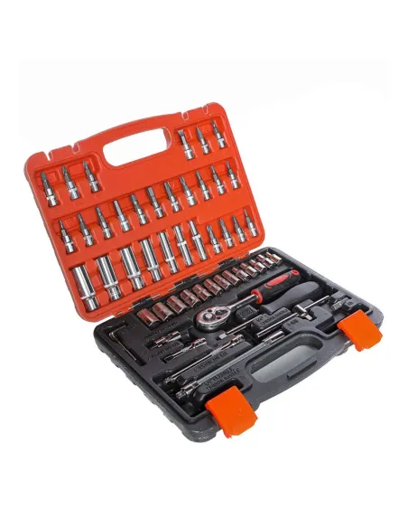 Trusa scule 53 in 1 , cheie cu clichet 1/4 inch