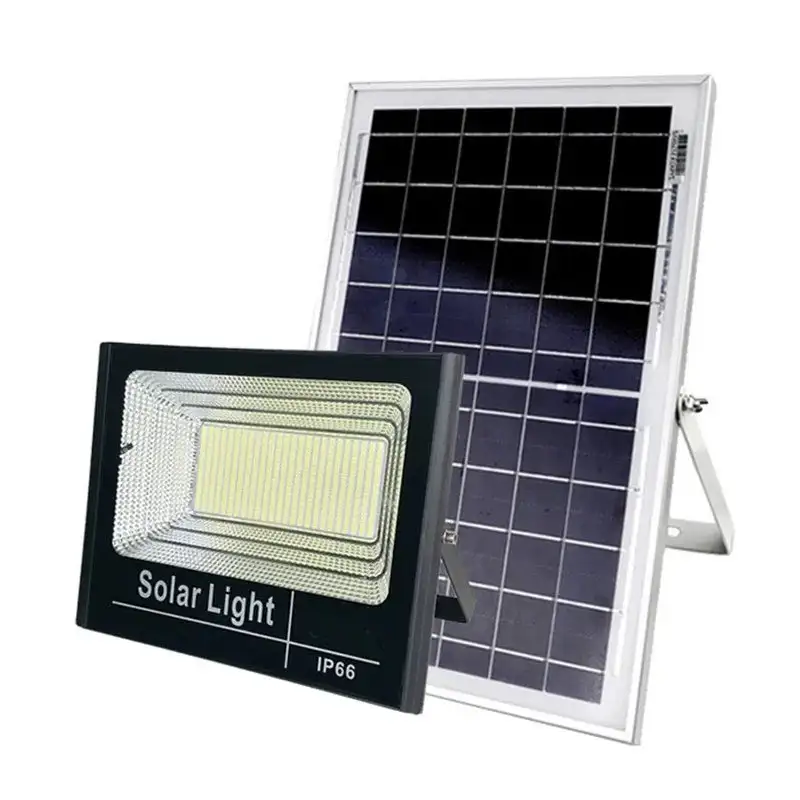 Proiector cu panou solar mare JORTAN, 50/100/150/400/600/1200W, led, Senzor lumina, tehnologie 2025