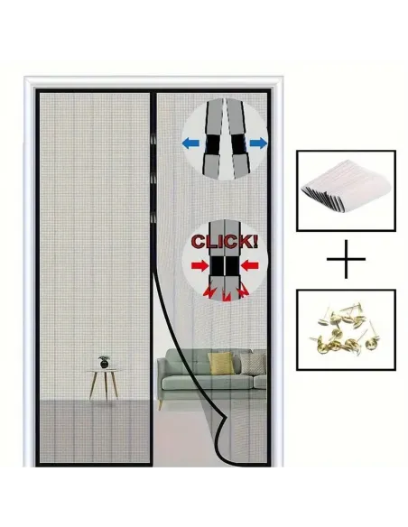 Set 3 perdele magnetice antiinsecte 190 x 100 cm