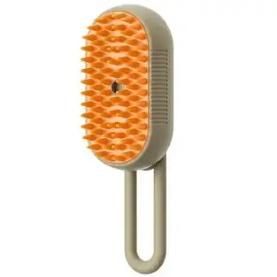 Perie cu aburi 3 in 1 pentru animale, maner rotativ 360