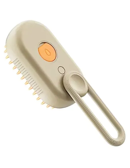 Perie cu aburi 3 in 1 pentru animale, maner rotativ 360