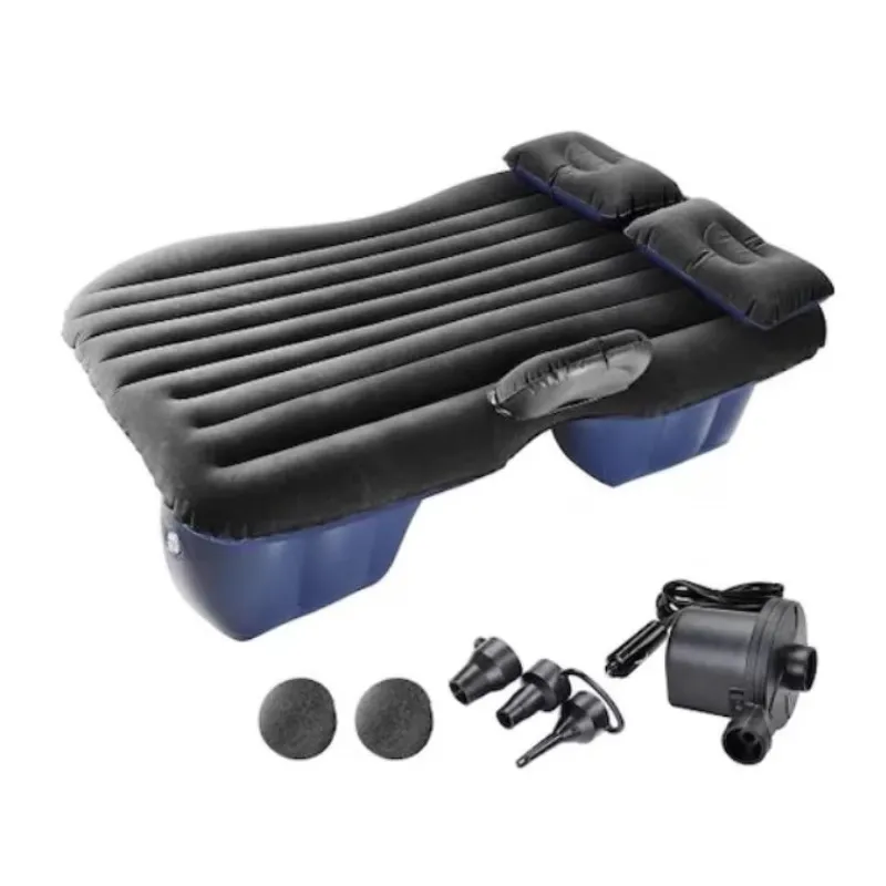 Saltea auto gonflabila 138 x 85 x 45 cm cu pompa electrica inclusa 12v