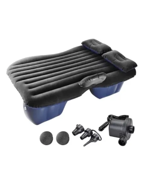 Saltea auto gonflabila 138 x 85 x 45 cm cu pompa electrica inclusa 12v