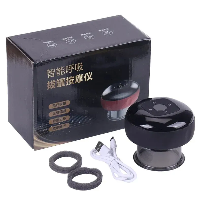 Aparat de masaj 3 in 1 ventuza 12 niveluri lumina rosie si presiune negativa