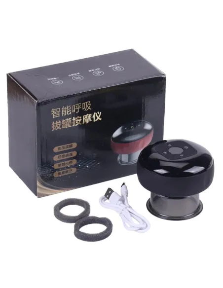 Aparat de masaj 3 in 1 ventuza 12 niveluri lumina rosie si presiune negativa