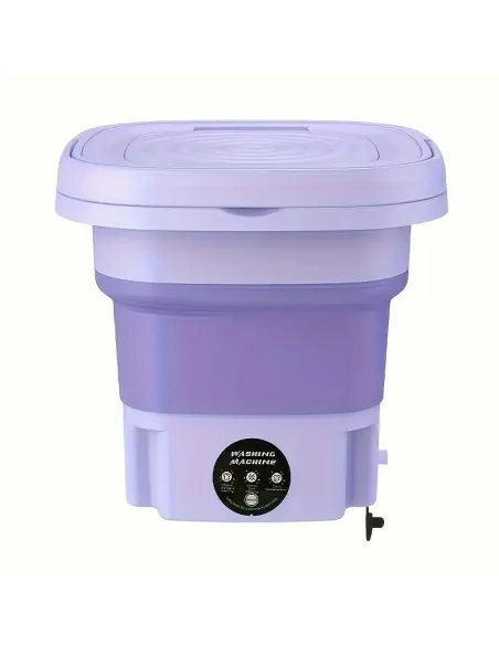 Mașină de spălat mini portabilă complet automată și pliabilă, multifuncțională, cu consum redus, ultra-silentioasă