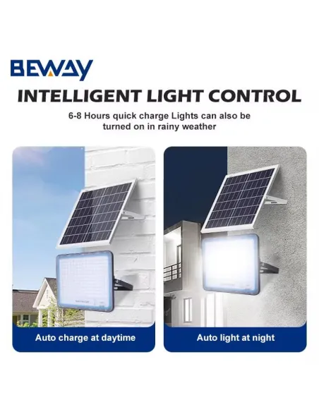 Proiector cu panou solar 800W Jortan 6000k IP66