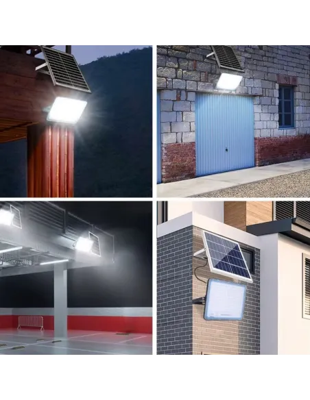 Proiector cu panou solar 800W Jortan 6000k IP66