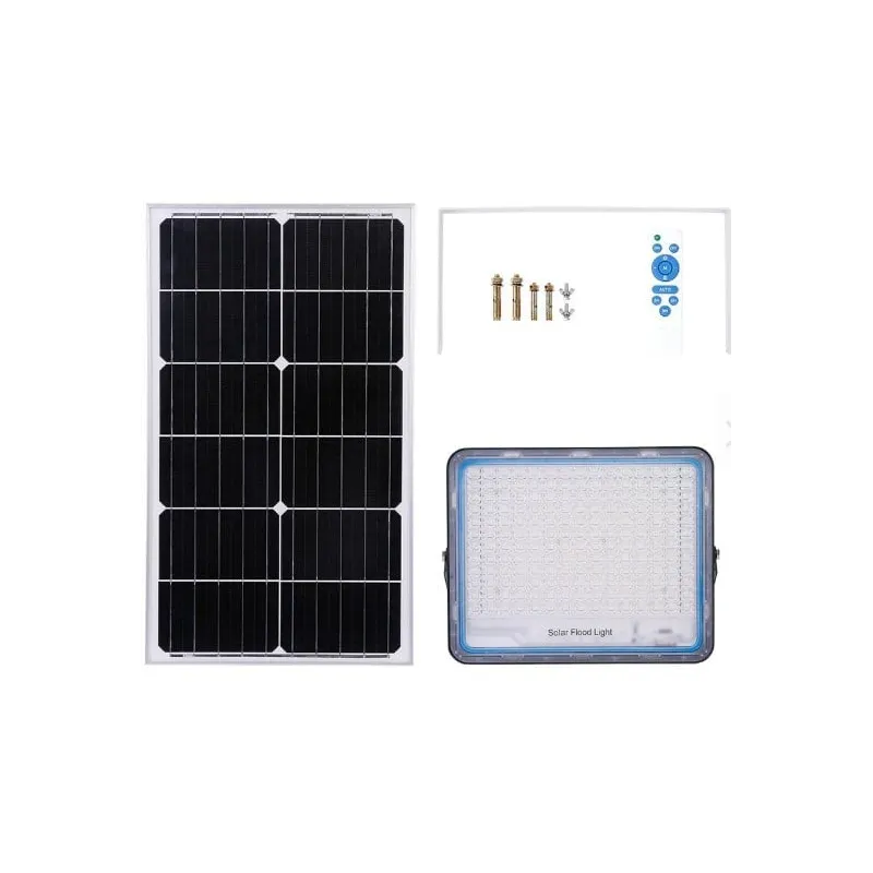 Proiector cu panou solar 800W Jortan 6000k IP66