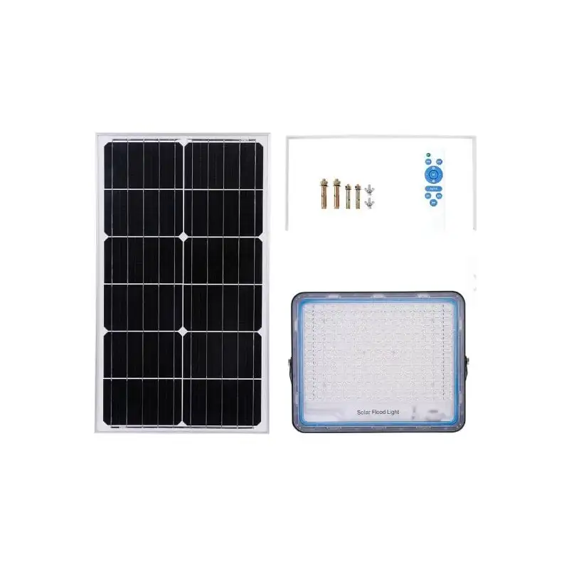 Proiector cu panou solar 800W Jortan 6000k IP66