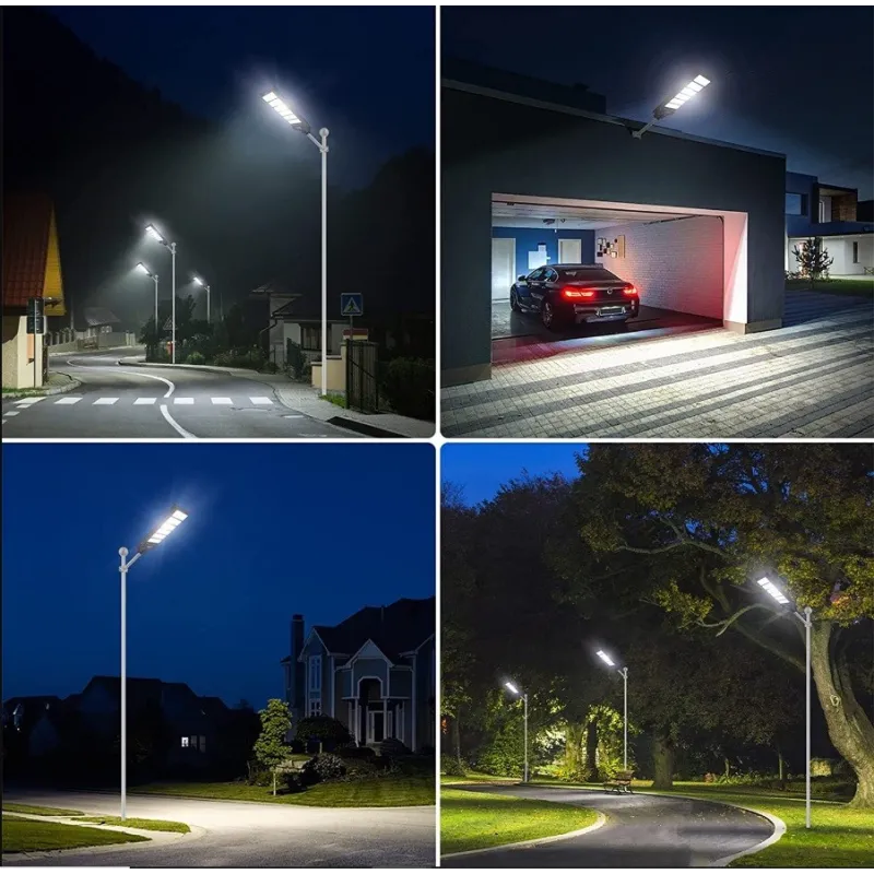Lampa solara stradala 300W, Jortan, cu telecomanda+suport de prindere inclus