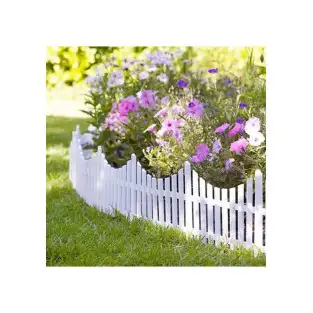 Set 5 garduri decorative din plastic, 60 x 32 cm, ALB 2