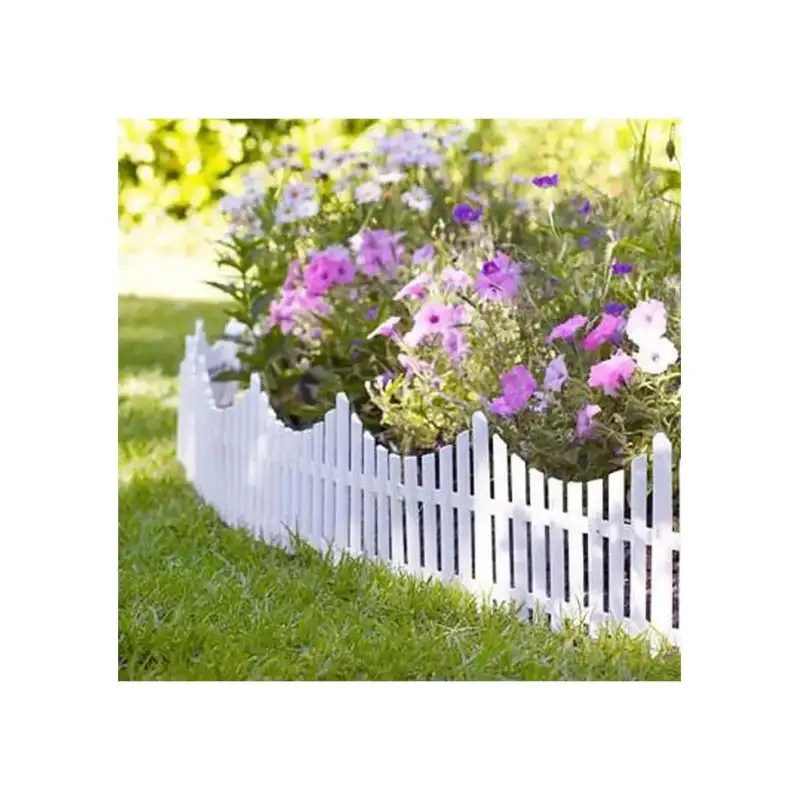 Set 5 garduri decorative din plastic, 60 x 32 cm, ALB