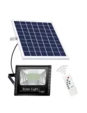 Proiector Led 1200w cu panou solar Jortan cu telecomanda IP67