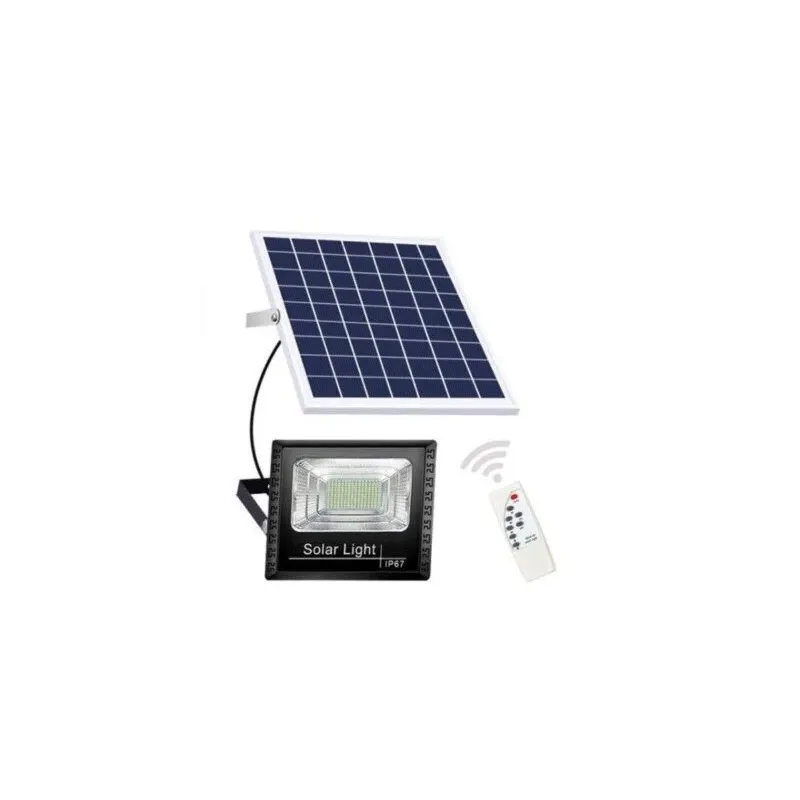 Proiector Led 1200w cu panou solar Jortan cu telecomanda IP67