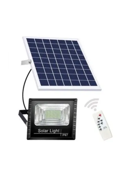 Proiector Led 1200w cu panou solar Jortan cu telecomanda IP67