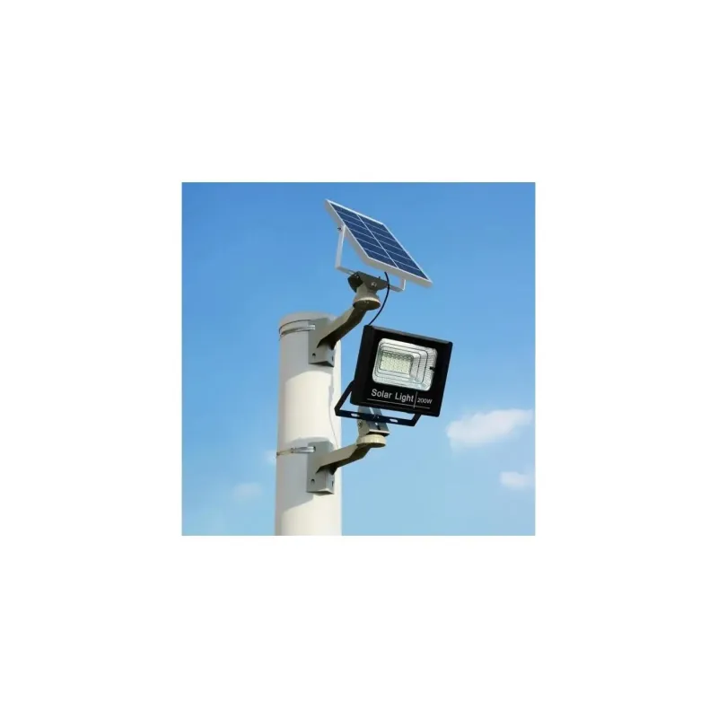 Proiector Led 1200w cu panou solar Jortan cu telecomanda IP67