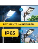 Lampa solara stradala dubla 1600 w ,cu Telecomanda si Suport Metalic