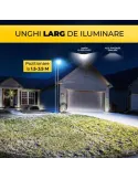 Lampa solara stradala dubla 1600 w ,cu Telecomanda si Suport Metalic