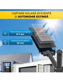 Lampa solara stradala dubla 1600 w ,cu Telecomanda si Suport Metalic