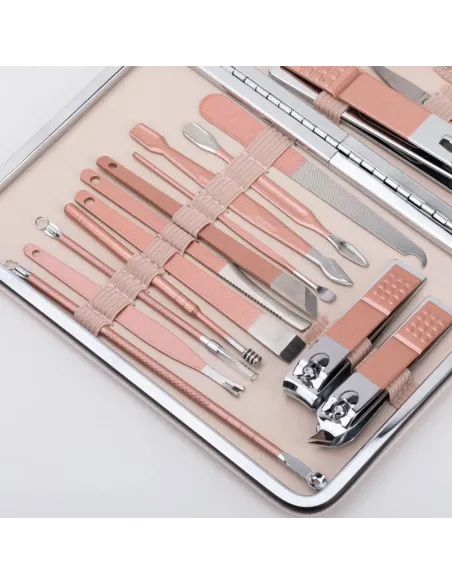 Trusa manichiura profesionala 18 piese otel inoxidabil