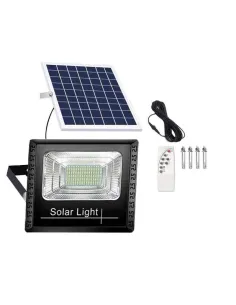 Proiector LED 100W cu panou solar, telecomanda 2
