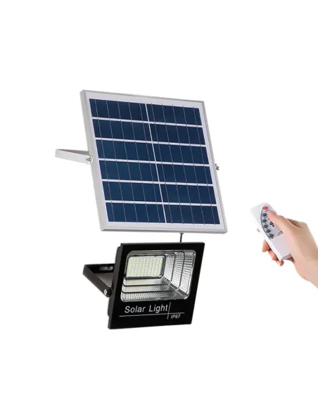 Proiector Led 1200w cu panou solar Jortan cu telecomanda IP67