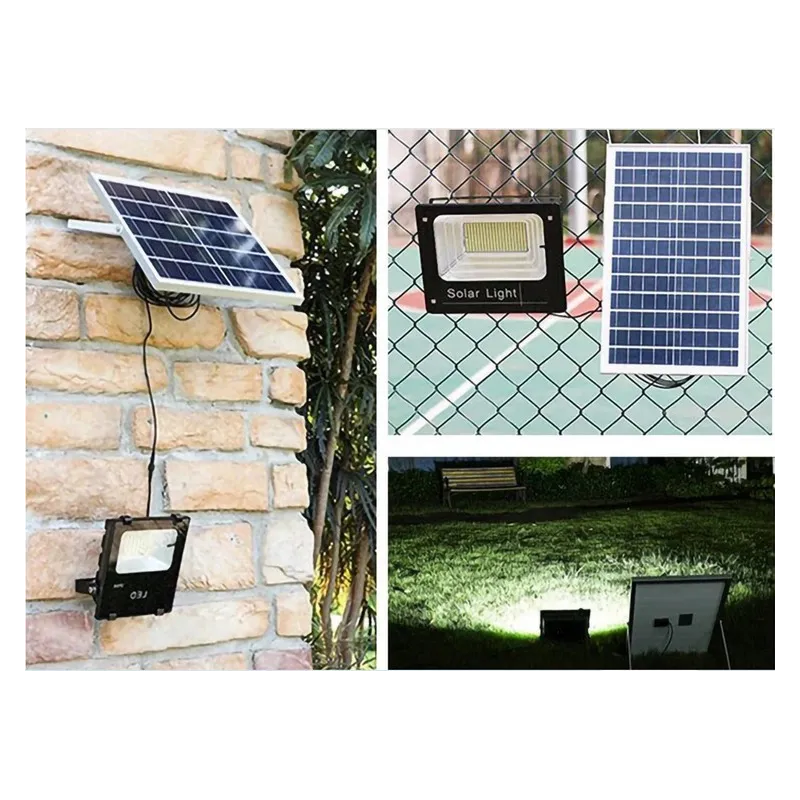 Proiector cu panou solar mare JORTAN, 50/100/150/400/600/1200W, led, Senzor lumina, tehnologie 2025