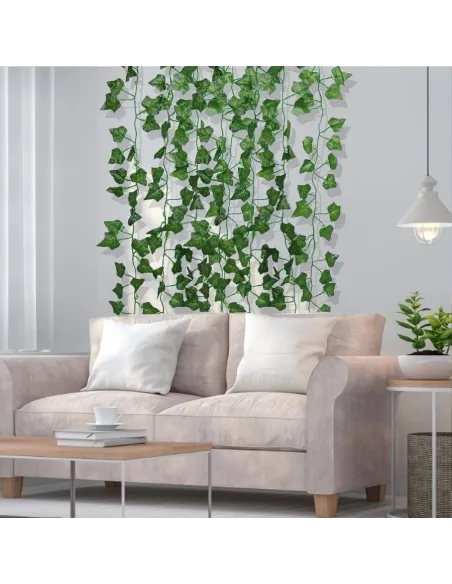 Set 12 ghirlande cu frunze de iedera, lungime 2M