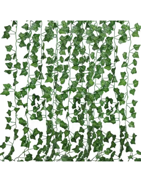 Set 12 ghirlande cu frunze de iedera, lungime 2M
