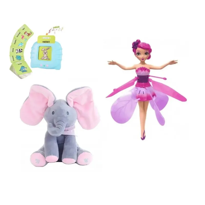 Pachet promo!!! Elefant interactiv + Mini zana zburatoare +Jucarie audio educativa