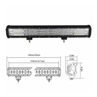 Proiector auto Led Bar 288w, 28800 Lm, Aluminiu, 12-24V 2
