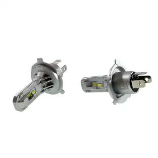 Set 2 becuri pentru faruri auto H4, 6000K, 12-24V, 18W HQ-1099, LED 2