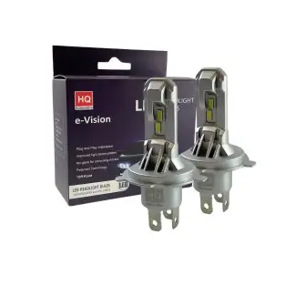 Set 2 becuri pentru faruri auto H4, 6000K, 12-24V, 18W HQ-1099, LED