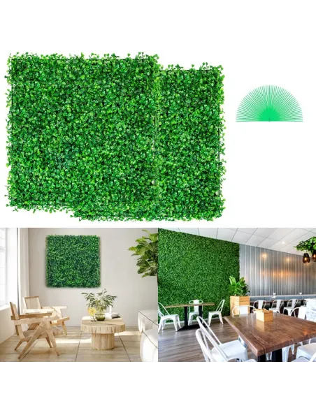 Set 5 x Gard artificial cu frunze din Cisimir 40 x 60cm