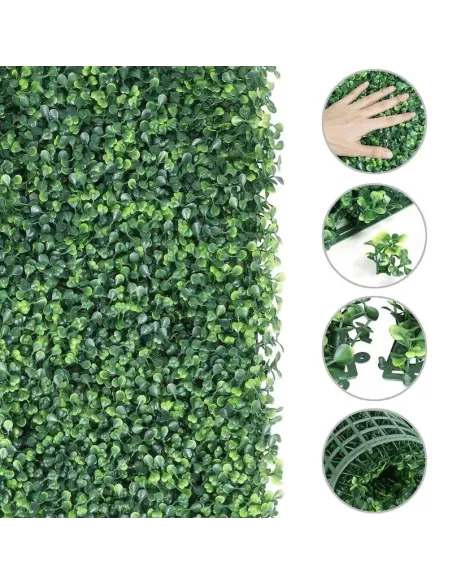 Set 5 x Gard artificial cu frunze din Cisimir 40 x 60cm