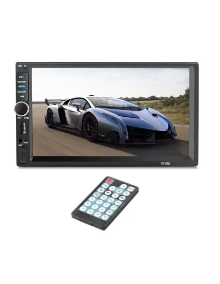 MP5 cu Ecran Touch HD de 7", 7018B, Bluetooth, Telecomanda, Negru