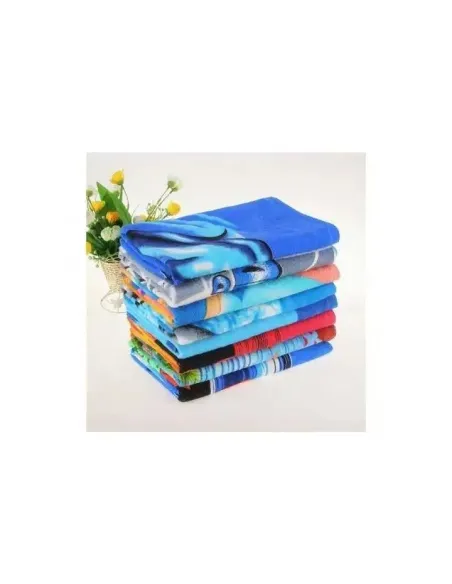 Set 2 prosoape pentru plaja, din microfibra, diverse culori si modele