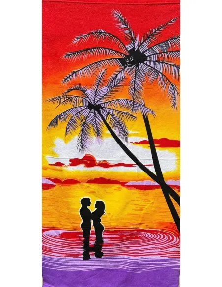 Set 2 prosoape pentru plaja, din microfibra, diverse culori si modele