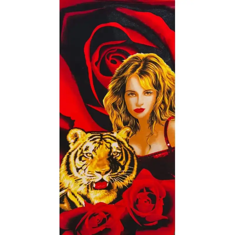 Set 2 prosoape pentru plaja, din microfibra, diverse culori si modele