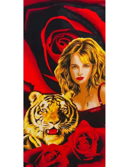 Set 2 prosoape pentru plaja, din microfibra, diverse culori si modele