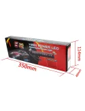 Lampa de avertizare cu lumina stroboscopica auto cu 12 LED-uri, rosu/negru, 57x34cm